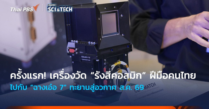 ครั้งแรก! เครื่องวัด “รังสีคอสมิก” ฝีมือคนไทย ไปกับ “ฉางเอ๋อ 7” ทะยานสู่อวกาศ ส.ค. 69