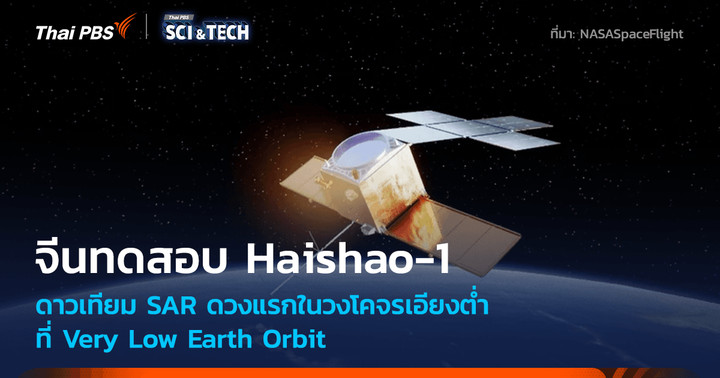 จีนทดสอบ Haishao-1 ดาวเทียม SAR วงโคจรเอียงต่ำดวงแรกใน Very Low Earth Orbit