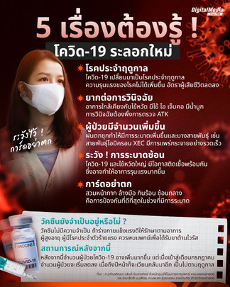 5 เรื่องต้องรู้ ! โควิด-19 ระลอกใหม่ ระวังไว้การ์ดอย่าตก