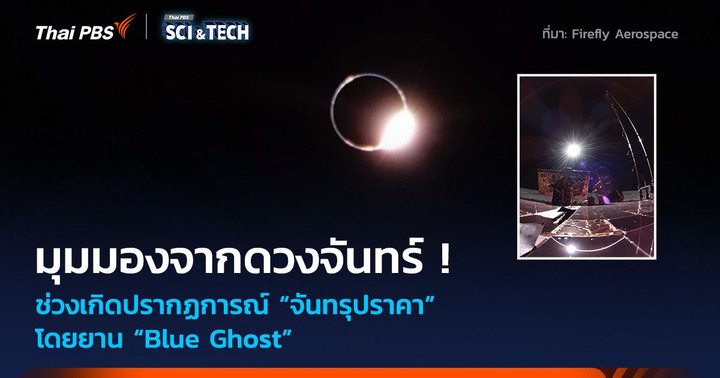 มุมมองจากดวงจันทร์ ! ช่วงเกิด “จันทรุปราคา” โดยยาน “Blue Ghost”