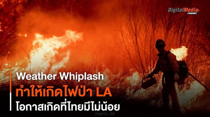 Weather Whiplash ทำให้เกิดไฟป่า LA โอกาสเกิดที่ไทยมีไม่น้อย