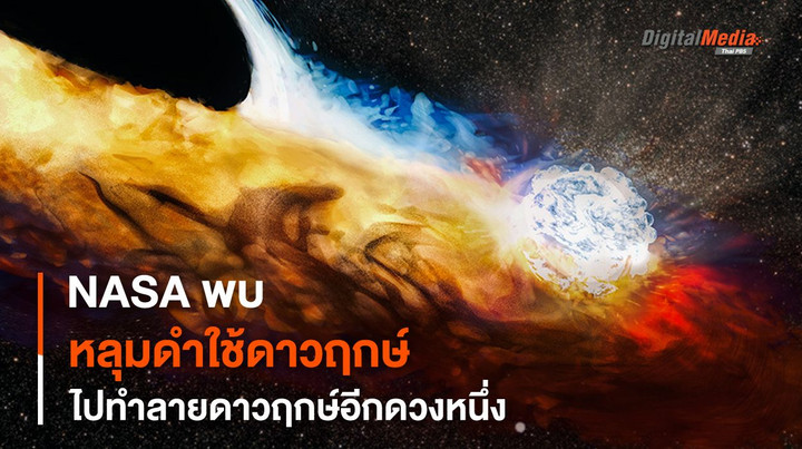 NASA พบ “หลุมดำ” ใช้ดาวฤกษ์ดวงหนึ่งไปทำลายดาวฤกษ์อีกดวงหนึ่ง