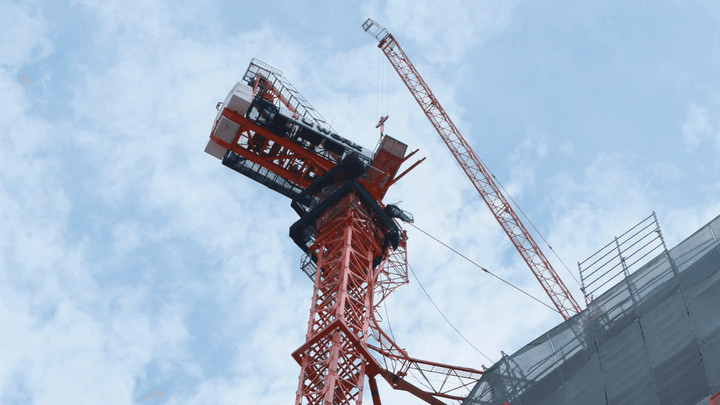 Strong winds damage tower crane in Bangkok; dismantling underway