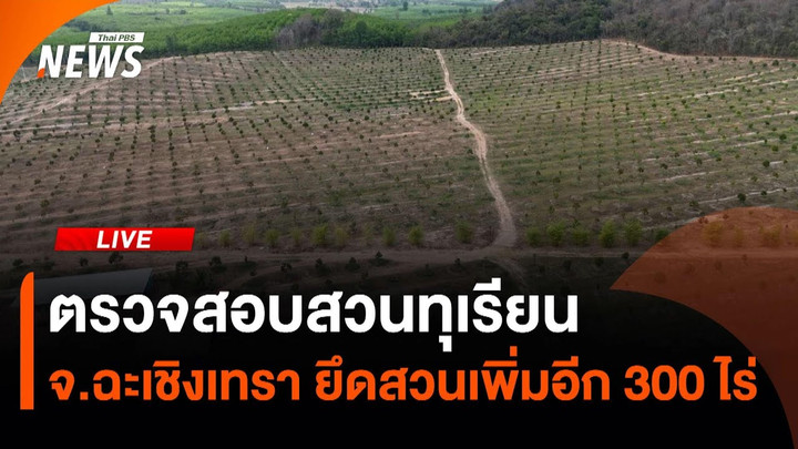 ตรวจสอบสวนทุเรียน จ.ฉะเชิงเทรา ยึดสวนเพิ่มอีก 300 ไร่ | 14 มี.ค. 68