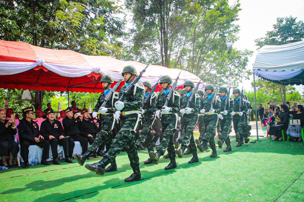 ทบ.สดุดีทหารกล้า จัดพิธีพระราชทานเพลิงศพทหารหาญ 5 นาย