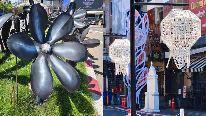 กึ๊ดได้จะใด ? คนเชียงใหม่สวดยับเทศบาลเชียงใหม่ "ดอกไม้สีดำ-โคมกลับหัว" 