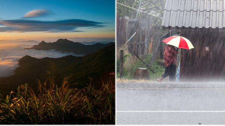 สภาพอากาศวันนี้ ไทยตอนบนอุณหภูมิลด "ใต้" ฝนตกหนักบางแห่ง  