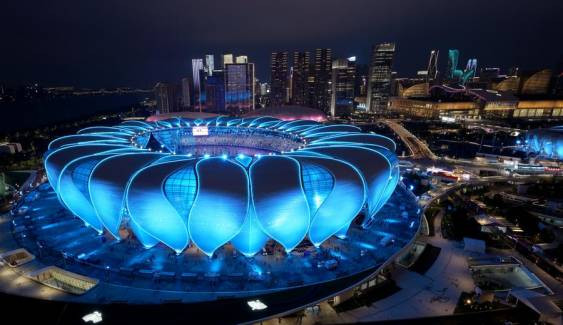 ชมความงดงาม ศูนย์กีฬาโอลิมปิก หางโจว ในพิธีเปิด 'เอเชียนเกมส์' ครั้งที่ 19