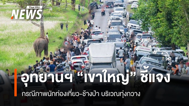 อุทยานแห่งชาติเขาใหญ่ ชี้แจง 2 ประเด็น กรณีภาพนักท่องเที่ยว-ช้างป่า