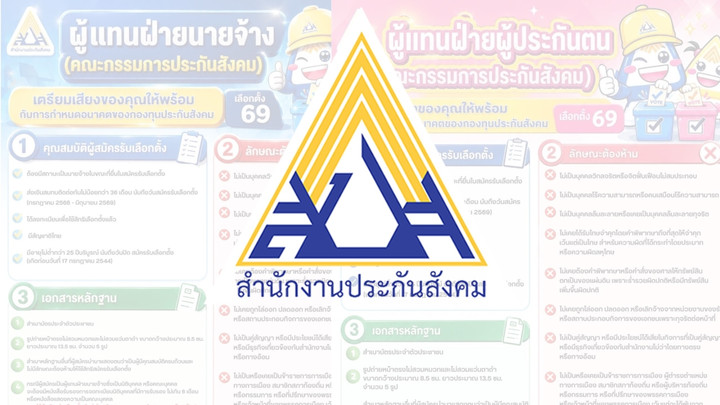 สปส. เปิดรับสมัคร "บอร์ดประกันสังคม 2569" วันที่ 1-15 ก.ค.นี้