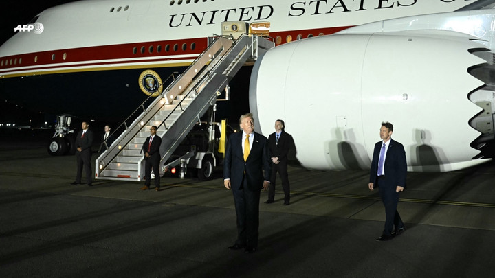 ทรัมป์สลับใช้ Air Force One กลางทริปนาโต รับเป็นเป้าสังหารอันดับ 1 อิหร่าน