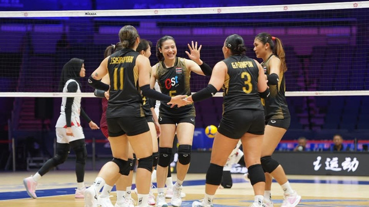 วอลเลย์บอลหญิงไทย ชนะ อินโดนีเซีย 3-0 เซต ศึกชิงแชมป์เอเชีย