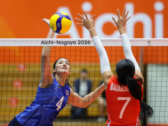 นักตบสาวไทย ชนะ คีร์กีซสถาน 3-0 เซต คว้าชัย 2 นัดรวด ศึกเอเชียนเกมส์  