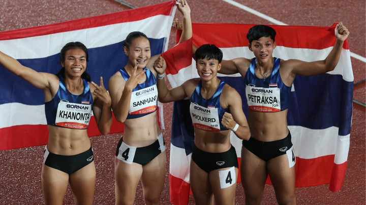 วิ่ง 4x100 เมตรหญิงคว้าเหรียญเงิน ทีมชาย "บิว" เข้าเส้นชัยอันดับ 4 เอเชียนเกมส์