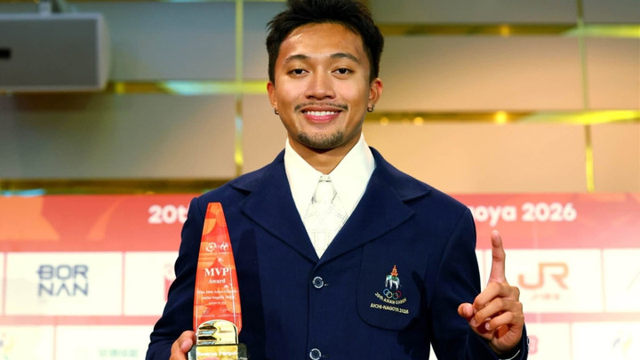 "ภูริพล บุญสอน" รับรางวัล MVP เอเชียนเกมส์ 2026