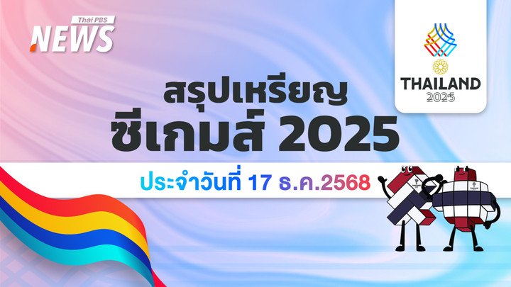 สรุปเหรียญซีเกมส์ครั้งที่ 33 วันที่ 17 ธ.ค.68 อัปเดต 10.00 น. ไทยคว้า 160 เหรียญทอง