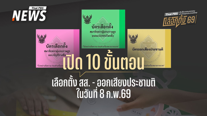 เลือกตั้ง 69 : เปิดขั้นตอนการเลือกตั้ง สส. - ออกเสียงประชามติ "วันเดียวกัน"