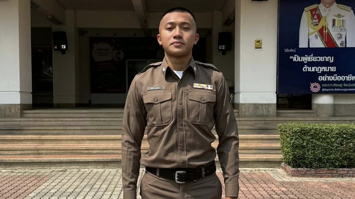 แม่โพสต์ ยินดี"บิว ภูริพล"ลมกรดทีมชาติไทย บรรจุเข้าเป็นตำรวจ