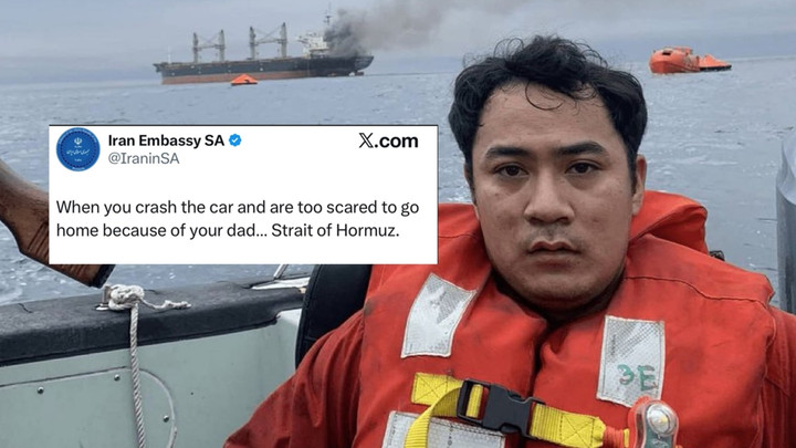 "ดราม่า" สถานทูตอิหร่าน โพสต์รูปลูกเรือไทยพร้อมข้อความล้อเลียน