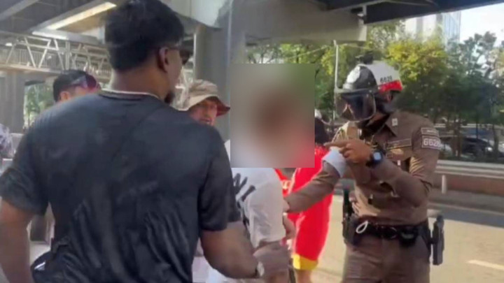 รวบหนุ่มฉวยโอกาสสงกรานต์ "ลวนลาม" นักข่าวสาว กลางถนนพระราม 4