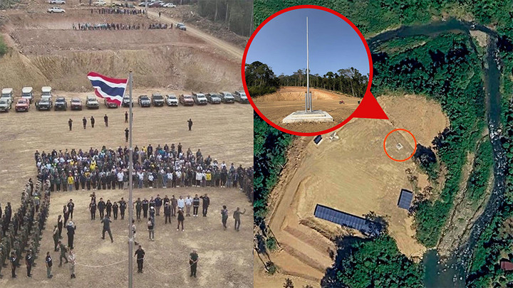 เหตุเกิดชายแดนไทย-เขมร "ธงชาติไทย" ถูกปลด "ในพื้นที่ยุทธศาสตร์"