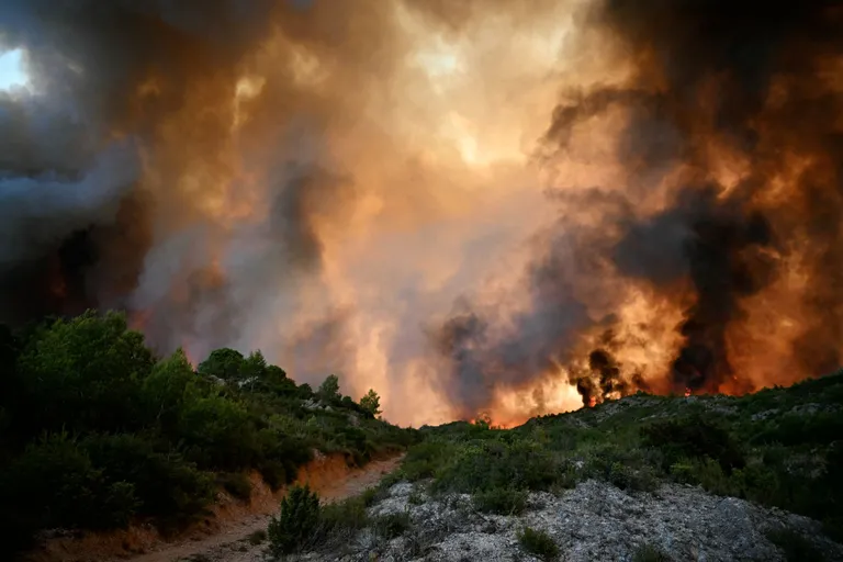 ไฟป่า ฝรั่งเศส 2025 ภาพจาก AFP