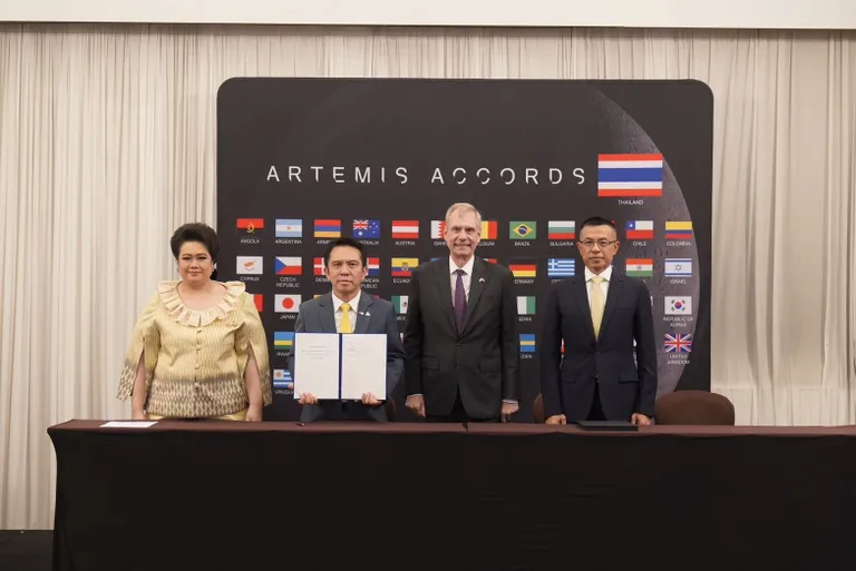 ไทยลงนามข้อตกลง Artemis Accords ภาพจาก GISTDA