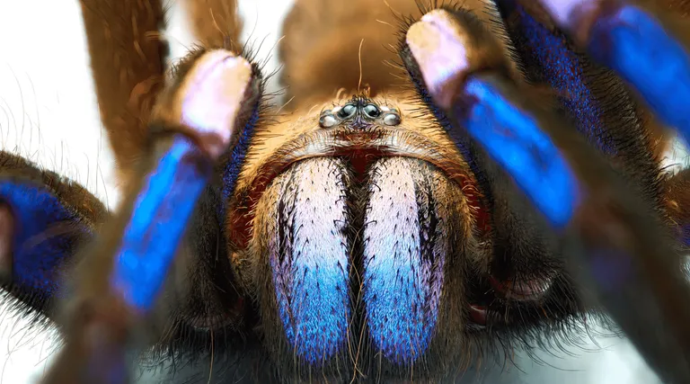 “บึ้งประกายสายฟ้า” (Electric-blue Tarantula)