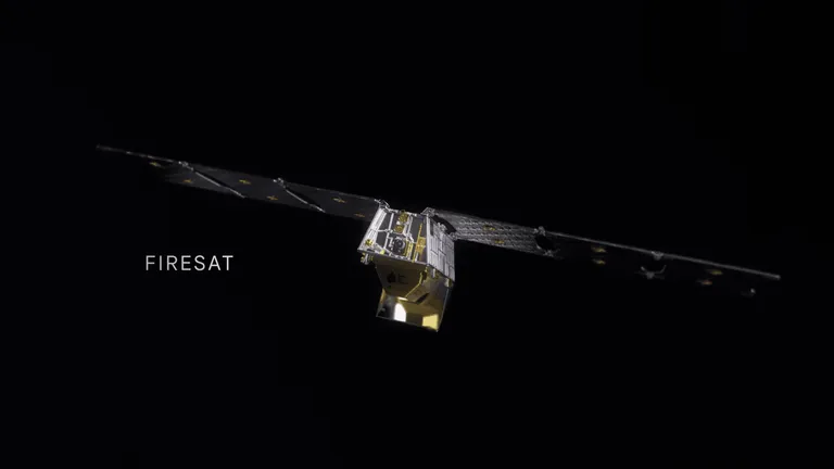 ภาพวาดของ Firesat ดาวเทียมตรวจจับไฟป่าของ Google ภาพจาก Google