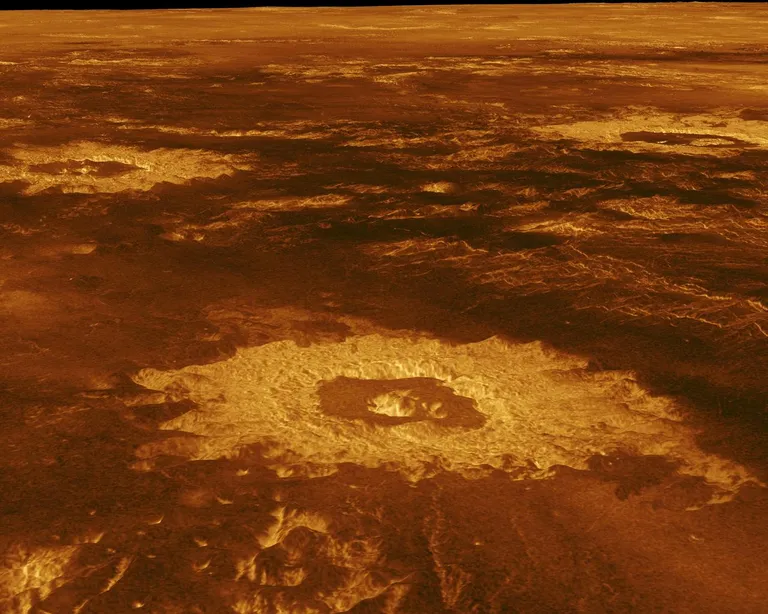 ภาพสามมิติของภูมิภาค Lavinia Planitia