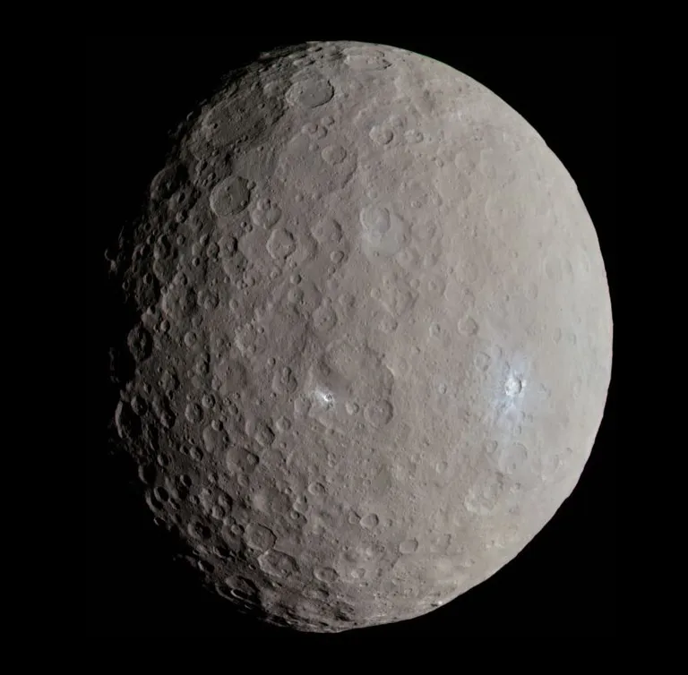 ภาพถ่ายความละเอียดสูงของดาวเคราะห์แคระซีเรสจากยานอวกาศดอว์น ภาพจาก NASA