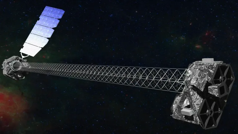ภาพวาดกล้องโทรทรรศน์อวกาศรังสีเอกซ์ NuSTAR ของ NASA