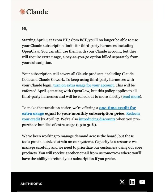 แถลงการณ์จาก Claude