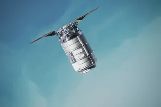ภาพถ่ายยานอวกาศ Cygnus ของ Northrop Grumman ขณะเดินทางเข้าไปเชื่อมต่อกับสถานีอวกาศนานาชาติ
