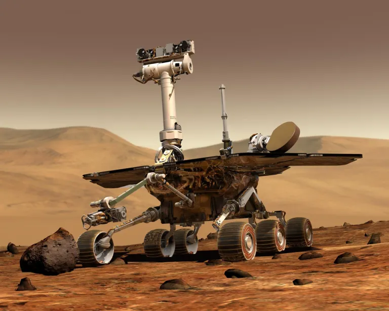 ภาพวาดจำลองหุ่นยนต์ในโครงการ Mars Exploration Rover