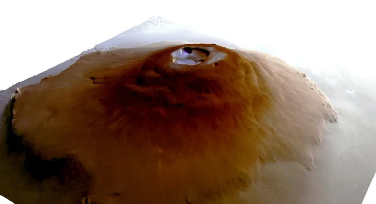 Water frost on Mars ภาพจาก ESA, DLR, FU Berlin