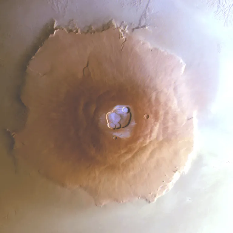 Water frost on Mars ภาพจาก ESA, DLR, FU Berlin