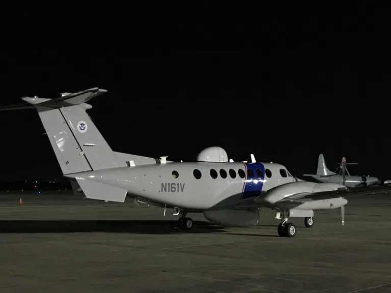 เครื่องบิน Beechcraft King Air 350_360CER ของ U.S. Customs and Border Protection หรือหน่วยงานศุลกากรของรัฐบาลกลางสหรัฐฯ