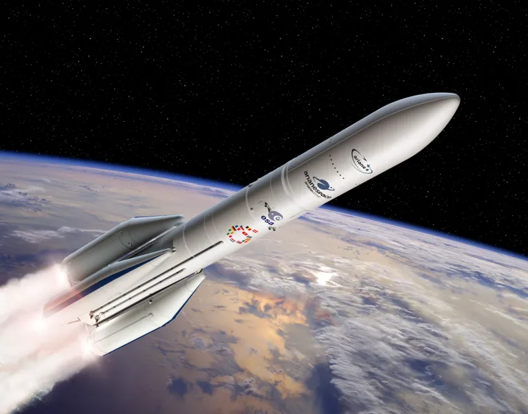 ภาพวาดจรวด Ariane 6 ถูกปล่อยสู่อวกาศ