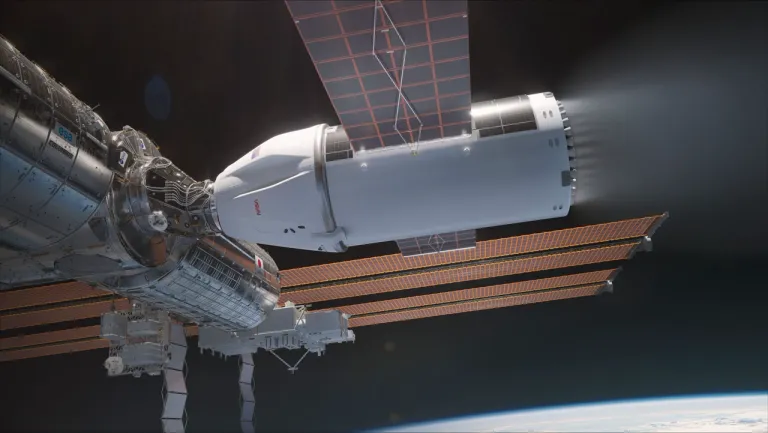 ภาพวาดยานปลดระวางสถานีอวกาศนานาชาติของ SpaceX ที่ตัวยานมีพื้นฐานมาจากยาน Dragon 2 ที่เราคุ้นตาเพียงแค่มีขนาดของถังเชื้อเพลิงและเครื่องยนต์จำนวนมากเพื่อผลัก เปลี่ยนวงโคจรของสถานีอวกาศนานาชาติให้ตกกลับสู่โลก