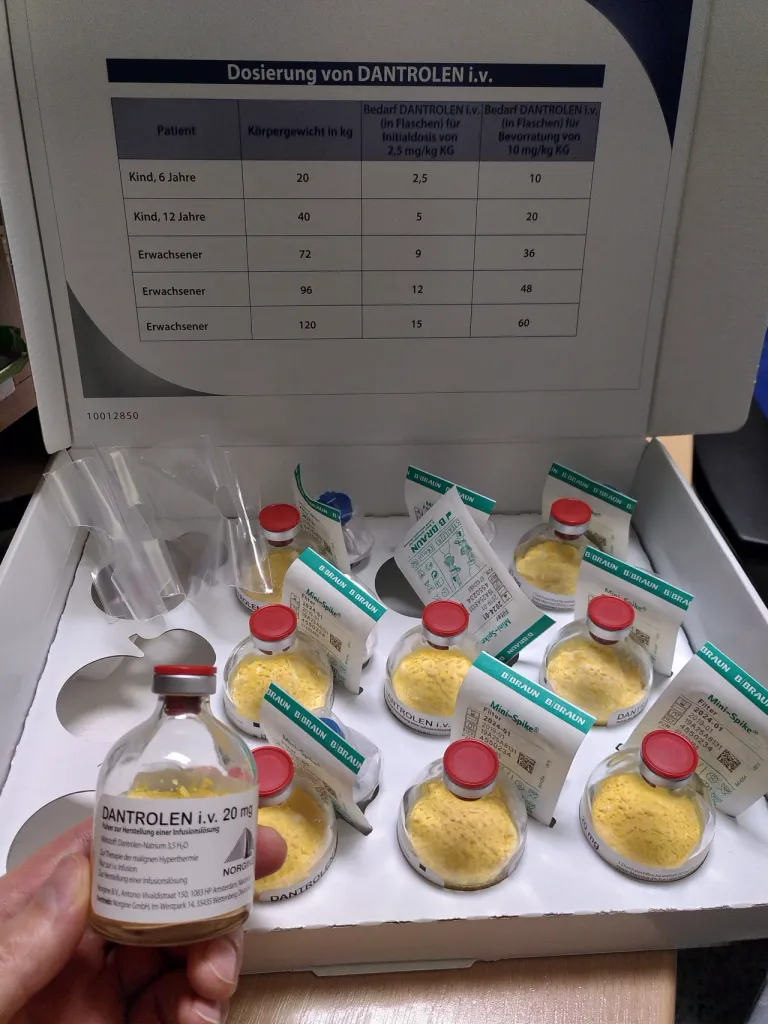Dantrolene ยาสำหรับรักษา Malignant Hyperthermia