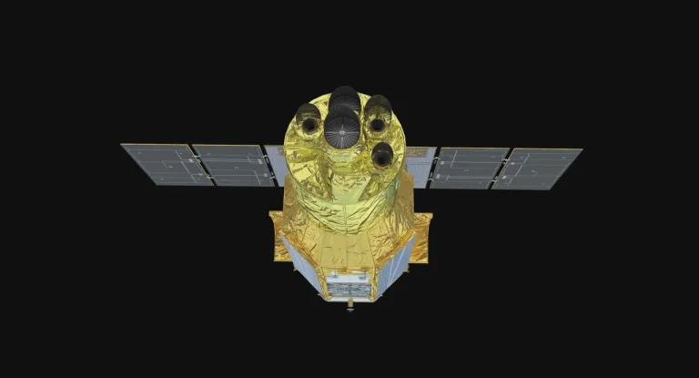 ภาพวาดของกล้องโทรทรรศน์อวกาศ XRISM ภาพจาก NASA