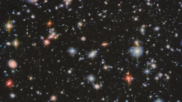 ภาพอวกาศห้วงลึก (Deep Field) ล่าสุด จากกล้องฯ เจมส์ เว็บบ์ ภาพจาก : NASA, ESA, CSA, STScI, Robert L. Hurt (Caltech/IPAC), Aniket Sanghi (Caltech), Chas Beichman (NExScI, NASA/JPL-Caltech), Dimitri Mawet (Caltech), Joseph DePasquale (STScI)