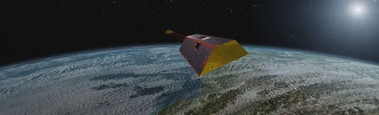 ดาวเทียมฝาแฝด GRACE-Cใช้สำรวจการสำรวจแรงโน้มถ่วงของ NASA ภาพจาก NASA