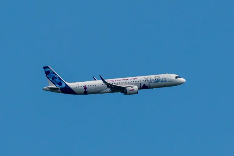 เครื่องบินรุ่น Airbus A321XLR ซึ่งเป็นหนึ่งในเครื่องบินรุ่น Airbus A320neo