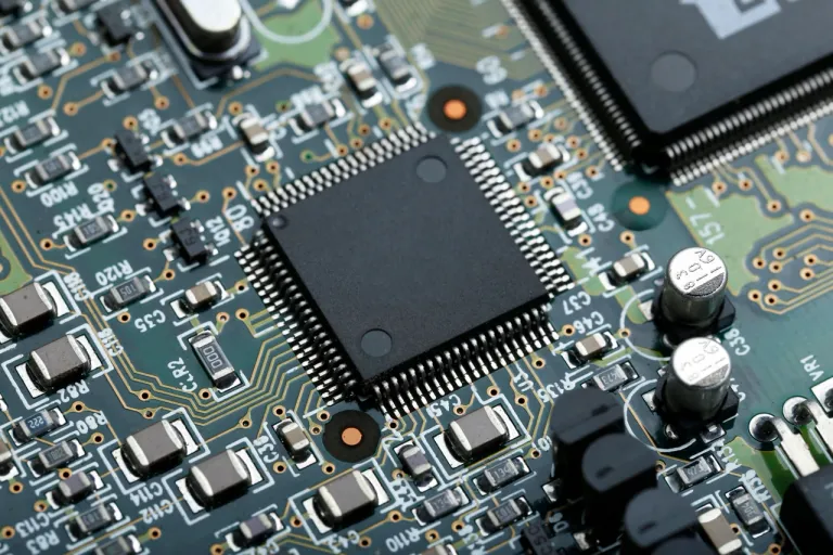 electronic-circuit-board-with-cpu-microchip-electronic-components