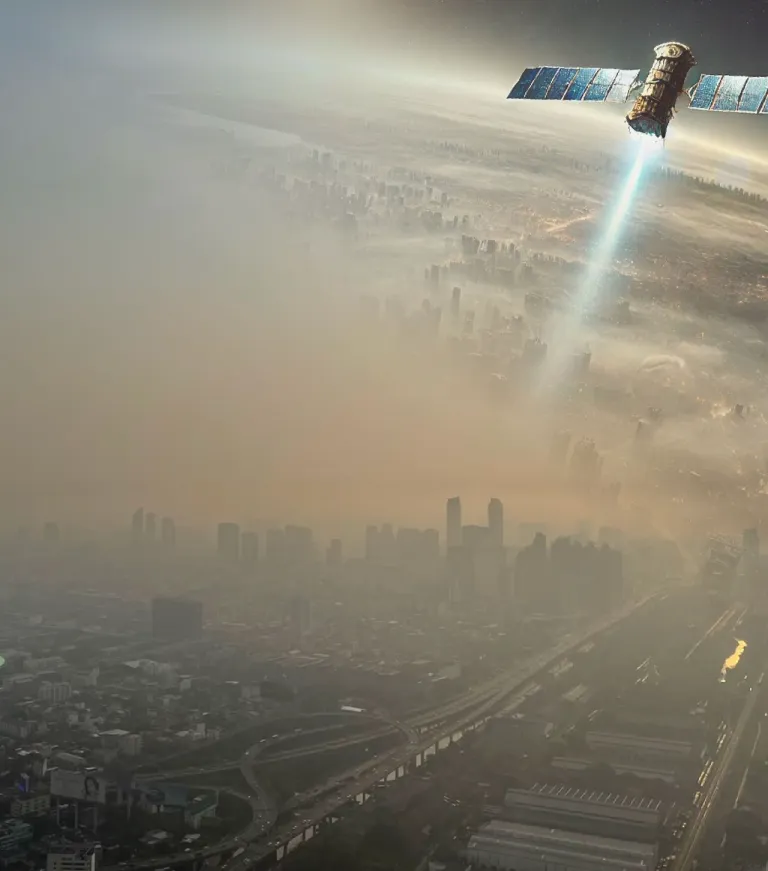 เทคโนโลยีจากอวกาศ ตรวจสอบ - ติดตาม ฝุ่น PM2.5 ภาพจาก GISTDA 1.jpg