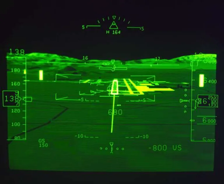 ระบบ Synthetic Vision Display ร่วมกับระบบมองเห็นในเวลากลางคืน