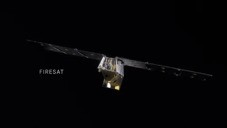 ภาพวาดของ Firesat ดาวเทียมตรวจจับไฟป่าของ Google ภาพจาก Google