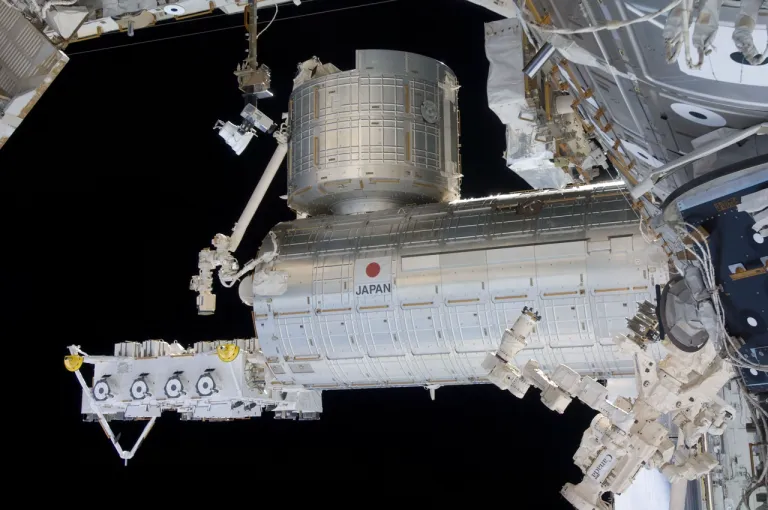 ภาพของโมดูลคิโบบนสถานีอวกาศนานาชาติ ภาพจาก NASA
